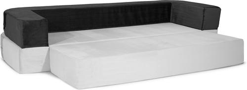 Show full view: Precious Tails Orthopedic Foam Velvet Convertible Sofa Cat & Dog Bed with Removable Cover, Gray, Large slide 3 of 9