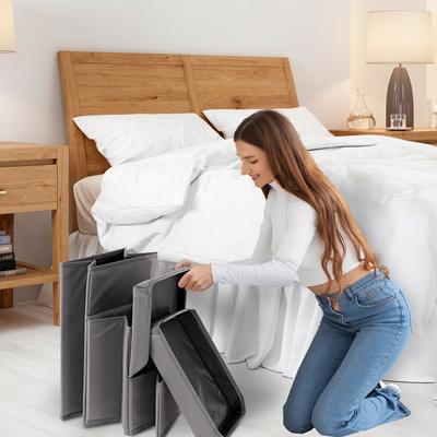 Show full view: Precious Tails Padded 3 Step Pet Storage Foldable Dog & Cat Stairs, Gray slide 6 of 11