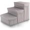 Show in main carousel: Precious Tails Padded 3 Step Pet Storage Foldable Dog & Cat Stairs, Gray slide 8 of 11