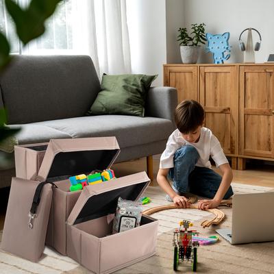 Show full view: Precious Tails Padded 3 Step Pet Storage Foldable Dog & Cat Stairs, Khaki slide 7 of 11