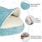 Show in main carousel: Precious Tails Plush Corduroy & Sherpa Lined Covered Cat & Dog Bed, Turquoise, Small slide 9 of 10