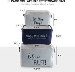 Precious Tails Quote Print Set Linen Storage Bin  slide 2 of 8