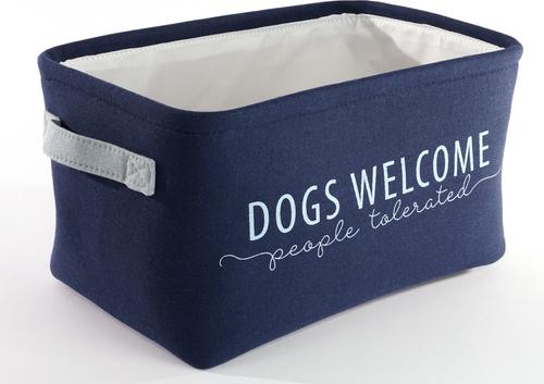 Show full view: Precious Tails Quote Print Set Linen Storage Bin  slide 8 of 10