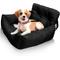 Show in main carousel: Precious Tails Seat Belt Compatible Travel Bolster Cat & Dog Bed, Black, Large slide 1 of 8