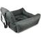 Show in main carousel: Precious Tails Seat Belt Compatible Travel Bolster Cat & Dog Bed, Gray, Large slide 3 of 10