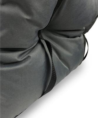 Show full view: Precious Tails Seat Belt Compatible Travel Bolster Cat & Dog Bed, Gray, Large slide 7 of 10