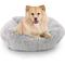 Show in main carousel: Precious Tails Super Lux Shaggy Fur Bolster Cat & Dog Bed, Ice Gray, Large slide 1 of 10