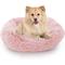 Show in main carousel: Precious Tails Super Lux Shaggy Fur Bolster Cat & Dog Bed, Pink, Small slide 1 of 10