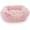 Show in main carousel: Precious Tails Super Lux Shaggy Fur Bolster Cat & Dog Bed, Pink, Small slide 8 of 10