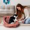 Show in main carousel: Precious Tails Ultra Plush Mini Tufted Velvet Round Bolster Cat & Dog Bed, Rose slide 5 of 9