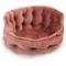 Show in main carousel: Precious Tails Ultra Plush Mini Tufted Velvet Round Bolster Cat & Dog Bed, Rose slide 8 of 9