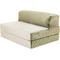 Show in main carousel: Precious Tails Velvet Foldable Foam Chaise Bolster Cat & Dog Bed, Sage, Large slide 6 of 9