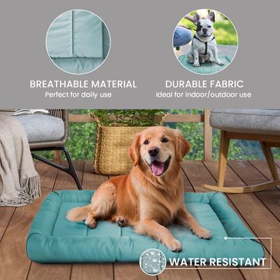 Show full view: Precious Tails Xtra Tuff Dog Crate Mat, Aqua, Large slide 3 of 10