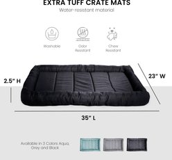 Precious Tails Xtra Tuff Dog Crate Mat, Black, Medium slide 2 of 8