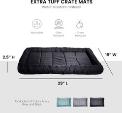 Precious Tails Xtra Tuff Dog Crate Mat, Black, Small slide 2 of 8