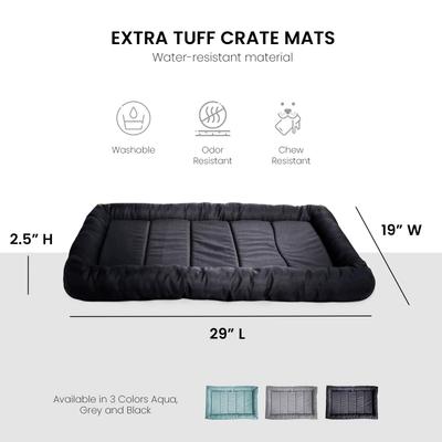 Show full view: Precious Tails Xtra Tuff Dog Crate Mat, Black, Small slide 2 of 9