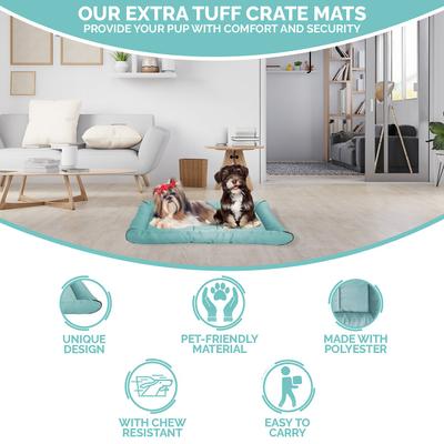 Show full view: Precious Tails Xtra Tuff Dog Crate Mat, Gray, X-Small slide 9 of 10