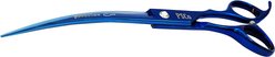 Precise Cut Dahlia Curved Dog Shears, Blue, 7-in
