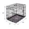 Show in main carousel: Precision Pet Products Provalu Double Door Collapsible Wire Dog Crate, 24 inch slide 4 of 10