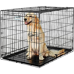 Precision Pet Products Provalu Single Door Collapsible Wire Dog Crate, 42 inch