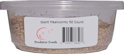 Predator Foods Live Giant Mealworms Reptile Food, 50 count