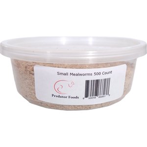 Predator Foods Live Mealworms, Small, 500 count