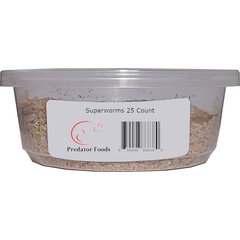 Predator Foods Live Superworms Reptile Food, 25 count