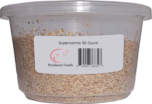 Show full view: Predator Foods Live Superworms Reptile Food, 50 count slide 1 of 4