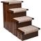 Show in main carousel: Premier Pet Steps 4 Step Carpet Tread Dog & Cat Stairs, Walnut slide 1 of 2