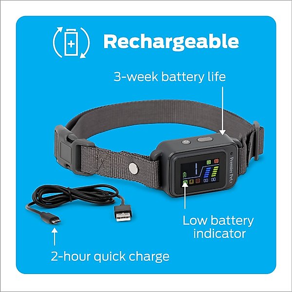 Show full view: Premier Pet Waterproof Dog Bark Collar with Digital Display, Gray slide 5 of 8