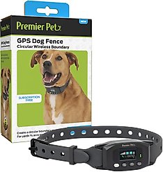 Premier Pet Wireless GPS Dog Fence Collar, Black