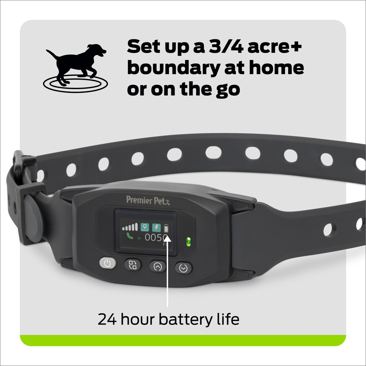 Premier Pet Wireless Dog Fence System, Gray