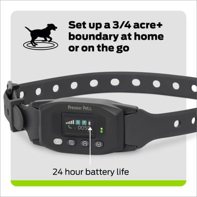 Show full view: Premier Pet Wireless GPS Dog Fence Collar, Black slide 5 of 8