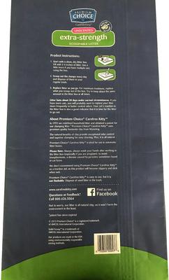 Show full view: Premium Choice Carefree Extra Strength Unscented Clumping Clay Cat Litter, 50-lb bag slide 3 of 9