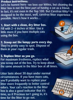 Show full view: Premium Choice Carefree Fresh Scented Clumping Clay Cat Litter, 25-lb Bab slide 7 of 9