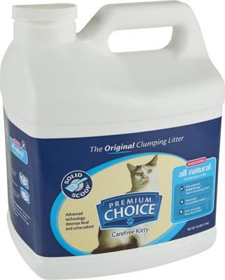 Show full view: Premium Choice Carefree Unscented Clumping Clay Cat Litter, 16-lb jug slide 5 of 9