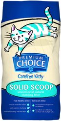 Premium Choice Carefree Unscented Clumping Clay Cat Litter, 25-lb bag