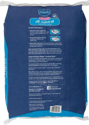 Show full view: Premium Choice Carefree Unscented Clumping Clay Cat Litter, 40-lb bag slide 3 of 9