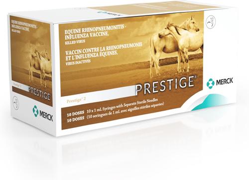 Show full view: PRESTIGE 2 Vaccine for Horses, 1-mL syringe slide 2 of 9
