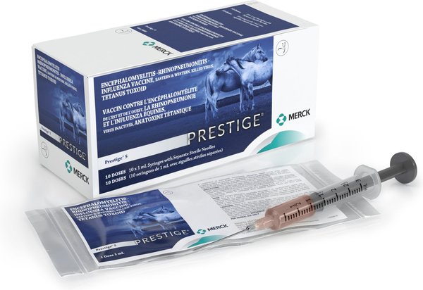 Show full view: PRESTIGE 5 Vaccine for Horses, 1-mL syringe slide 2 of 9