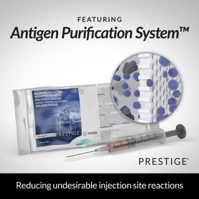 Show full view: PRESTIGE 5 Vaccine for Horses, 1-mL syringe slide 4 of 9