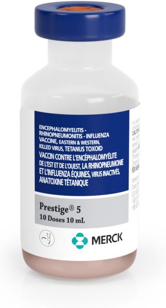 Show full view: PRESTIGE 5 Vaccine for Horses, 10-mL vial slide 1 of 9