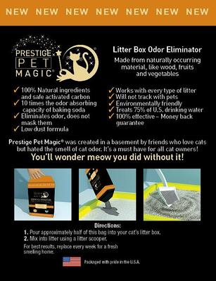 Show full view: Prestige Pet Magic Natural Litter Box Odor Eliminator, 3 count slide 3 of 3
