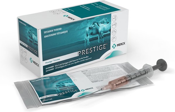 Show full view: PRESTIGE TETANUS Vaccine for Horses, 1-mL syringe slide 2 of 7