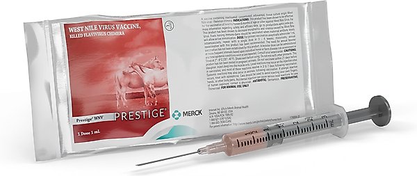 Show full view: PRESTIGE WNV Vaccine for Horses, 1-mL syringe slide 1 of 8