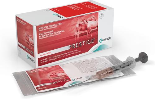 Show full view: PRESTIGE WNV Vaccine for Horses, 1-mL syringe slide 2 of 8