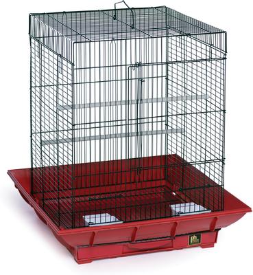 Show full view: Prevue Pet Products Clean Life Bird Cage, Red slide 1 of 2