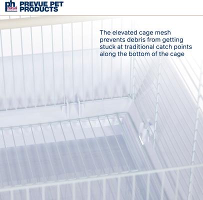 Show full view: Prevue Pet Products Clean Life Bird Cage, White slide 4 of 9