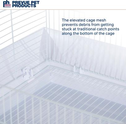 Show full view: Prevue Pet Products Clean Life Playtop Bird Cage, White slide 4 of 9