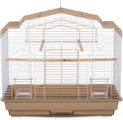 Show full view: Prevue Pet Products Cockatiel Flight Bird Cage, Brown/White slide 1 of 10